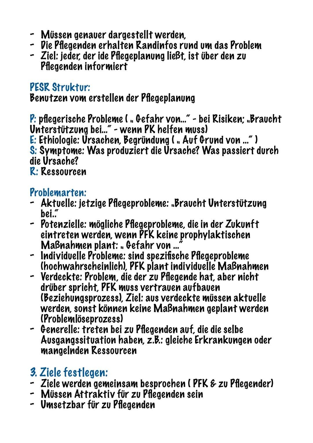 # Lernzettel: Pflege prozesshaft gestalten

§ 4 Pflegeberufegesetzt: vorbehaltene Aufgaben

Tätigkeiten, die nur eine PFK mit einer 3-jährig