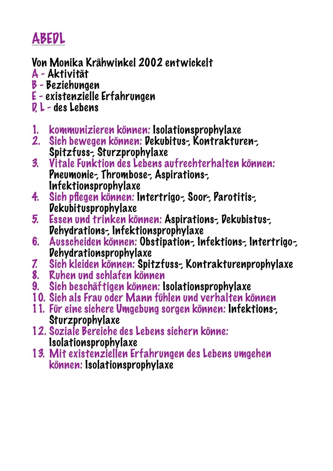 # Lernzettel: Pflege prozesshaft gestalten

§ 4 Pflegeberufegesetzt: vorbehaltene Aufgaben

Tätigkeiten, die nur eine PFK mit einer 3-jährig