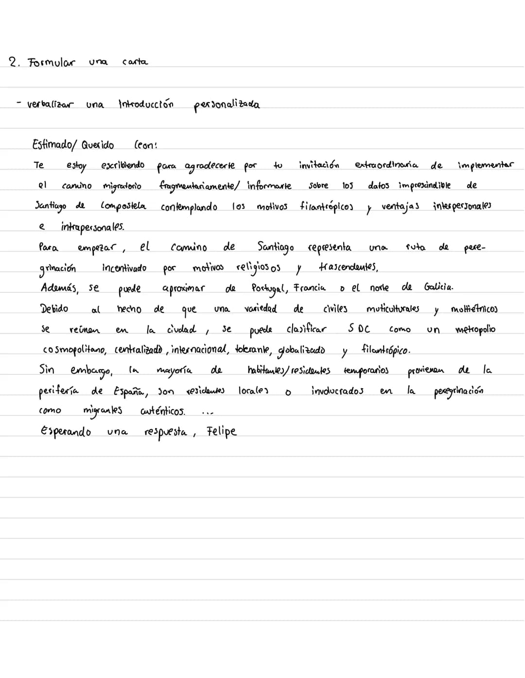 1. Formular
Preparación sistematica para el examen
resumen
a) introducción:
texto
EI
dop.ej. de
publicado
(C...»).
El texto trata de ...
Usa