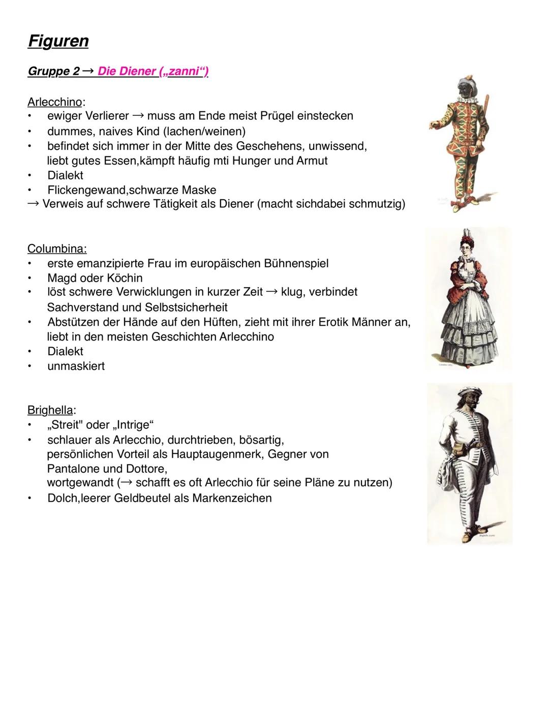 Commedia dell´Arte (1550-1750)
Herkunft:
- entstand im 16.Jhd
- über 200 Jahre lang einflussreichste Theaterform Europas
- italienisches Imp