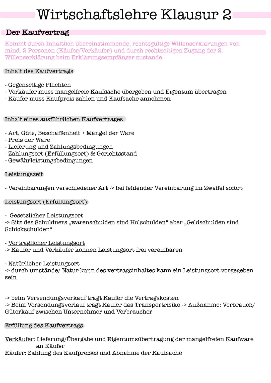 Kaufverträge 