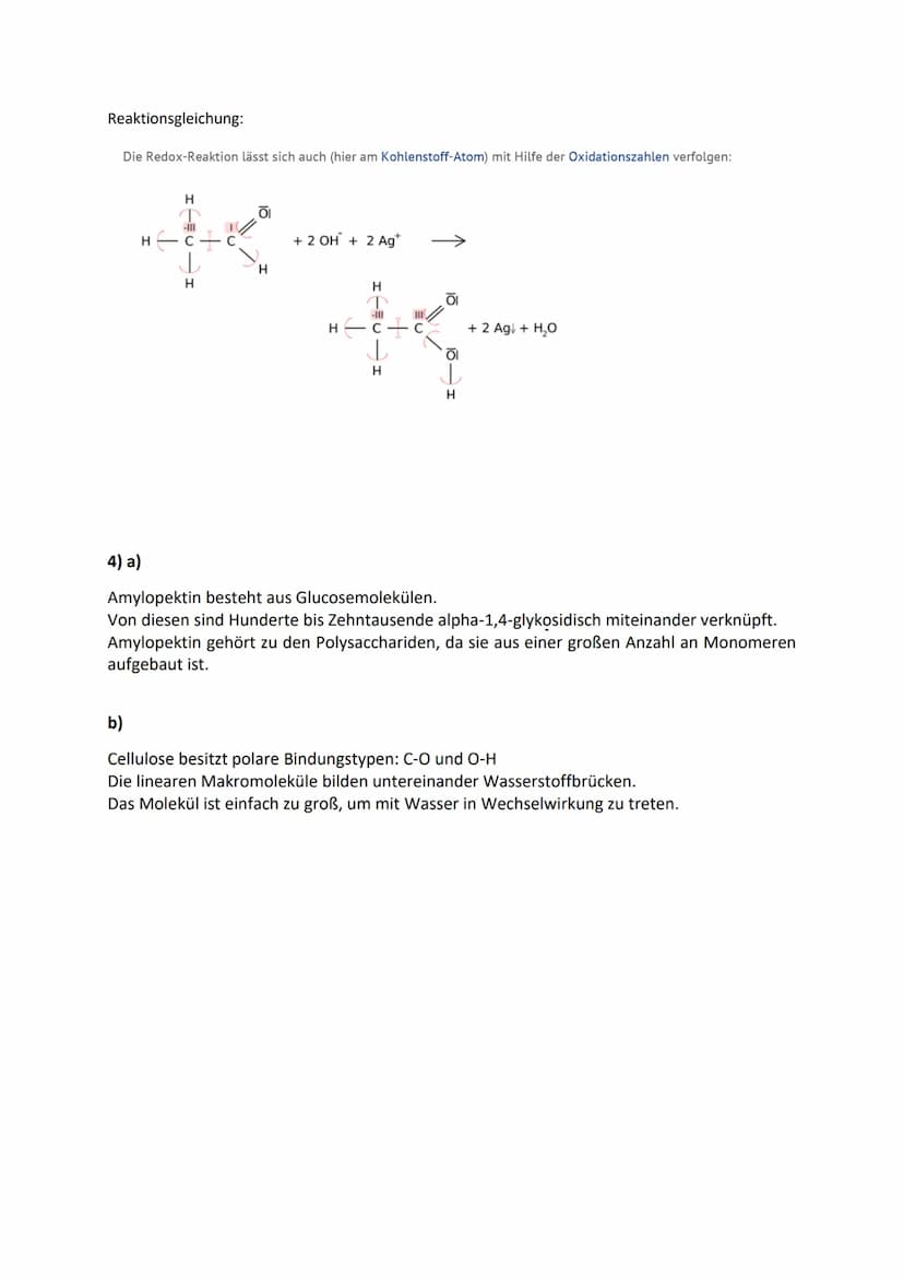 Monosaccharide:
Hexose (Zucker mit 6 C- Atomen)
- ose -> Zucker
Glucose
Traubenzucker
Summen formel: C6H12O6
Aldose
H
H - COH
H-
I
он - с - 