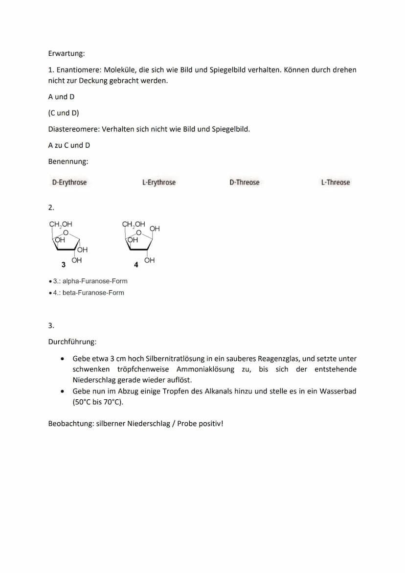 Monosaccharide:
Hexose (Zucker mit 6 C- Atomen)
- ose -> Zucker
Glucose
Traubenzucker
Summen formel: C6H12O6
Aldose
H
H - COH
H-
I
он - с - 