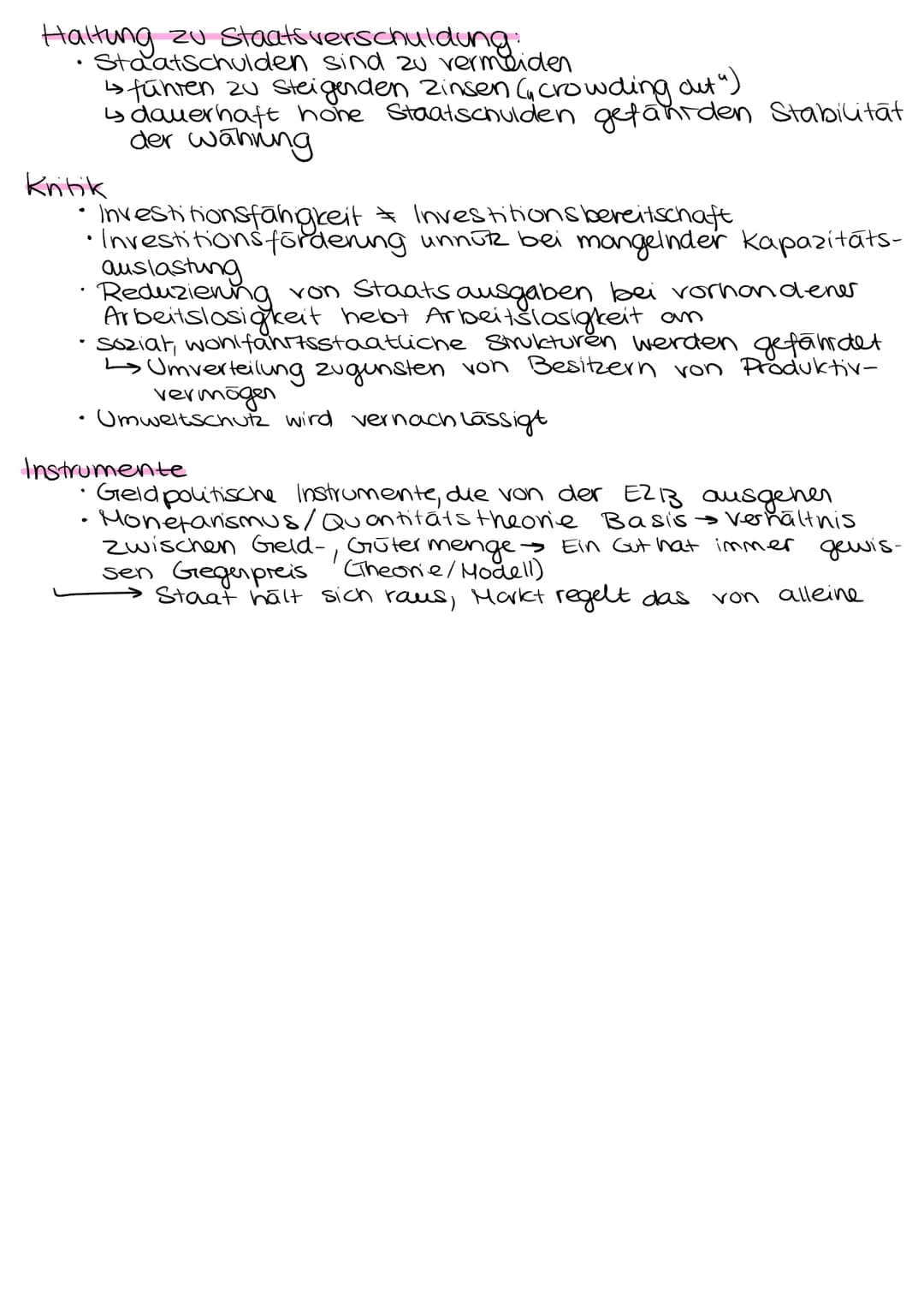 KONJUNKTURTHEORIEN
Mikroökonomischer Ansatz
Say (klassisch), Schumpeter (schöpferische Zerstörung)
Untersucht Verhalten, Entscheidungen von.