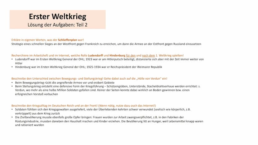 Erster Weltkrieg
(1914-1918)
Kriegsgründe
●
Wettrüsten
Wettbewerb und Streit um den Besitz von Kolonien
Ausbreitender Nationalismus und Mili
