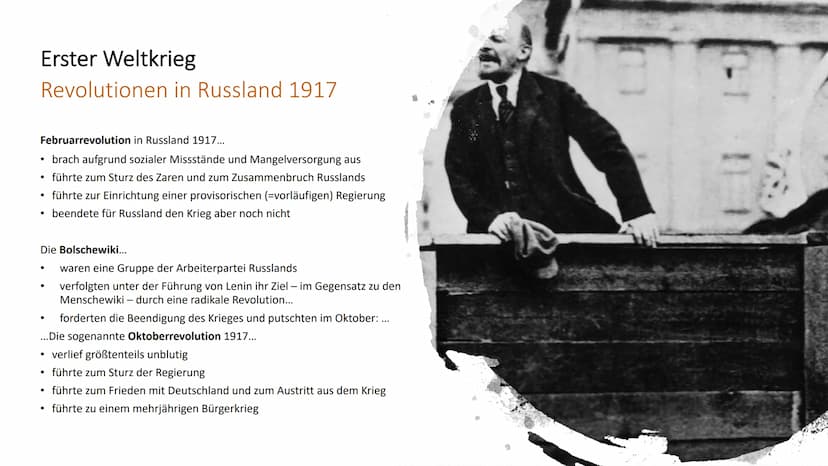 Erster Weltkrieg
(1914-1918)
Kriegsgründe
●
Wettrüsten
Wettbewerb und Streit um den Besitz von Kolonien
Ausbreitender Nationalismus und Mili
