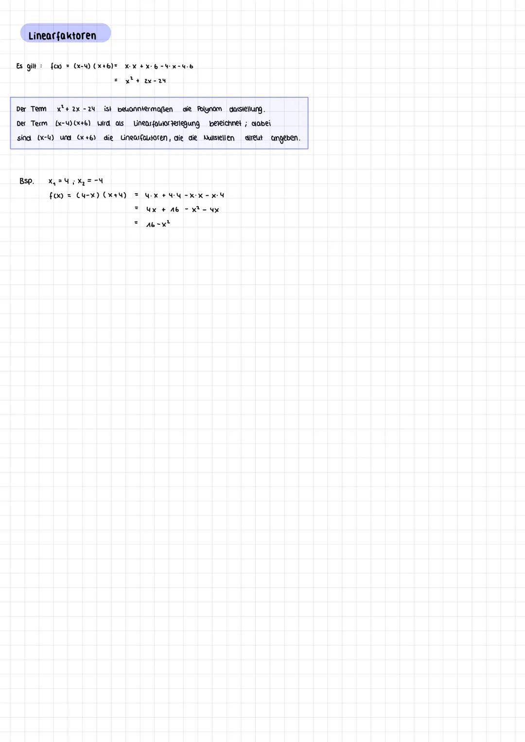 # Mathe

Symmetrie

Regel für Polynome :
- Wenn alle Exponenten gerade sind, ist der Graph achsensymmetrisch aur y-Achse.
- Wenn alle Expone