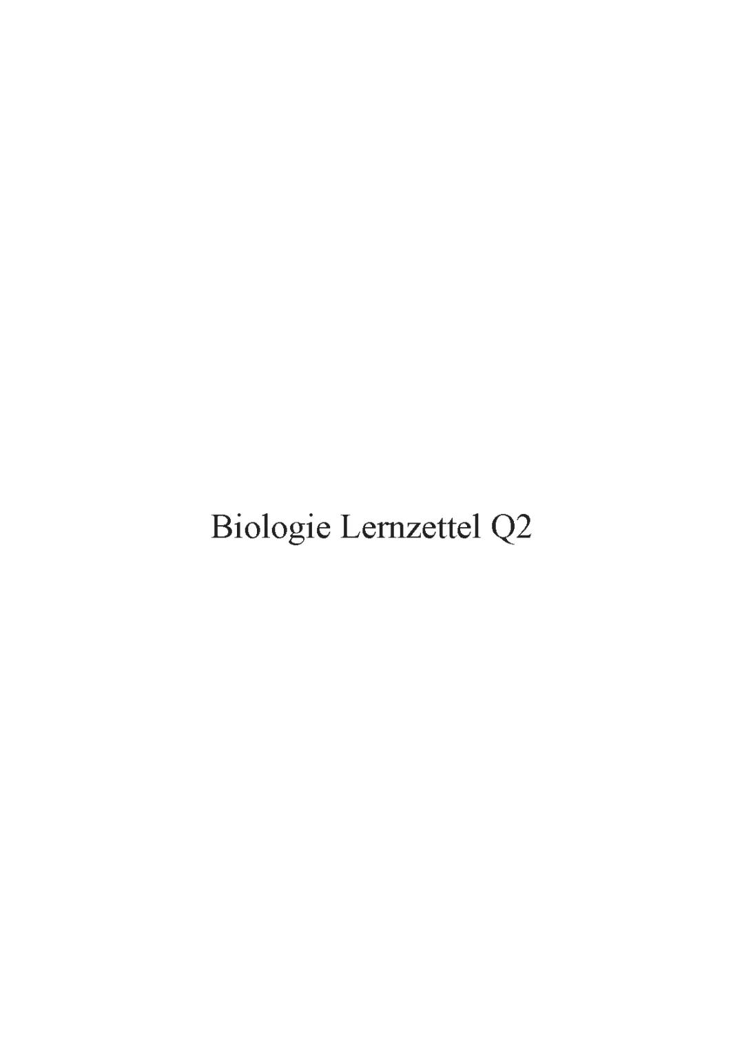 Ökologie Abitur Zusammenfassung und Lernzettel PDF für dich