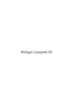 Know Biologie Lernzettel (Abiturrelevant Q1/Q2/Q3) thumbnail