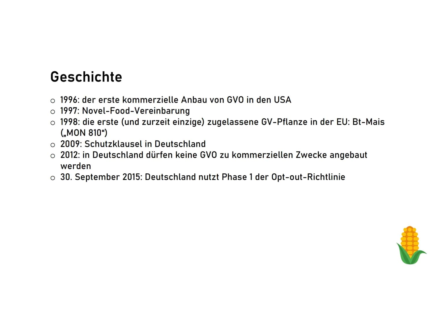 Genetisch veränderte
Lebensmitte! Schuljahr 2018/19
Genetisch veränderte Lebensmittel
Was ist Gentechnik?
Biologie, Klasse 10
O nach einer g