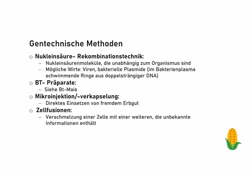 Genetisch veränderte
Lebensmitte! Schuljahr 2018/19
Genetisch veränderte Lebensmittel
Was ist Gentechnik?
Biologie, Klasse 10
O nach einer g