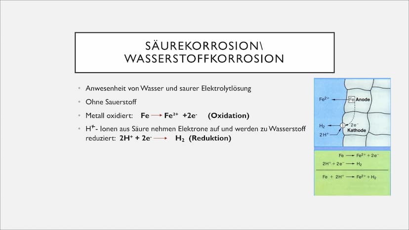 KORROSION UND
KORROSIONSSCHUTZ ●
●
ROST
Allgemein: stoffliche Veränderung oder Zersetzung von Metall
Reaktion von Wasser und Sauerstoff
Salz