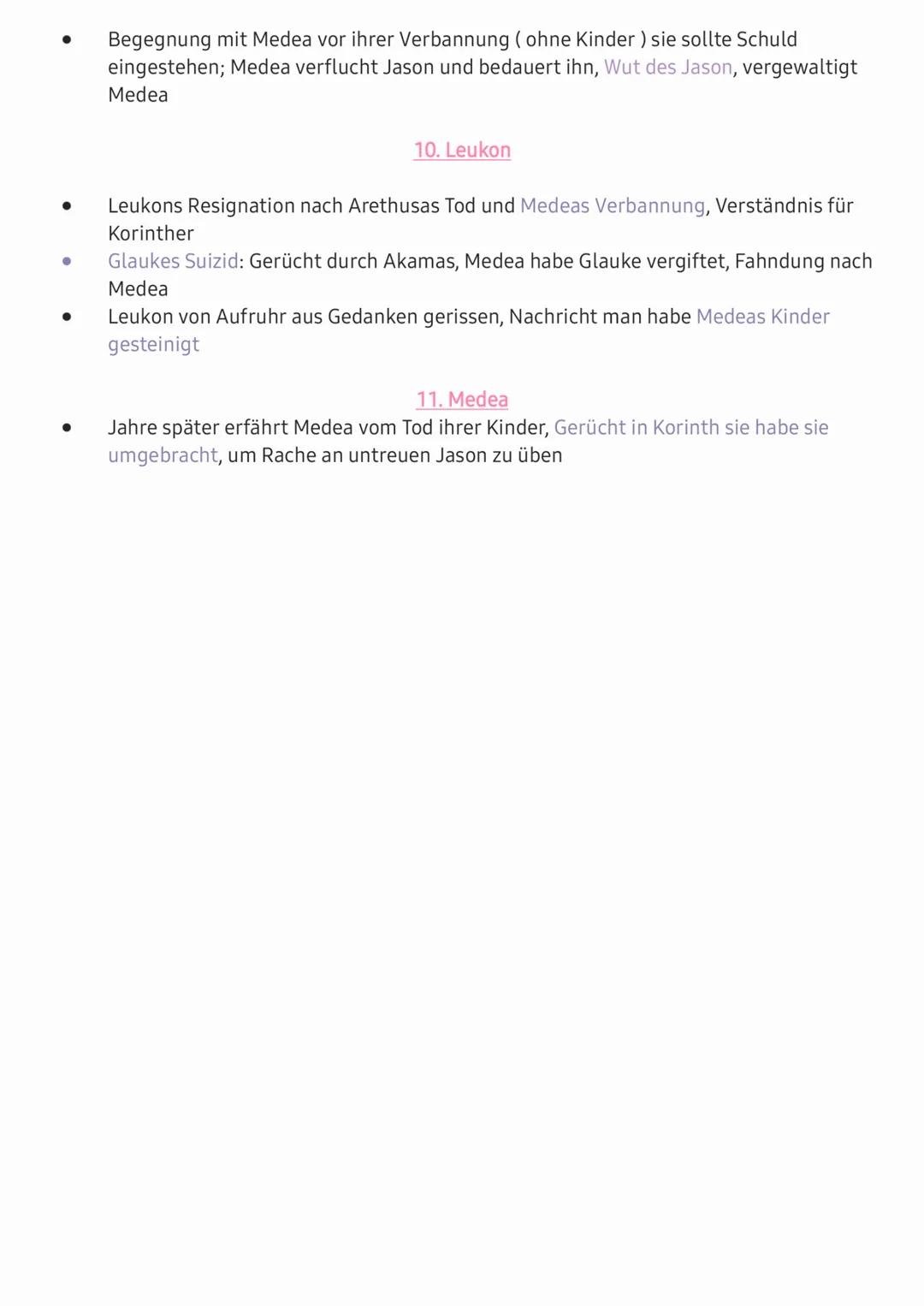 Christa Wolf - Medea Stimmen

1. Medea:

- erwachende Medea spricht im Fieberwahn mit ihrer Mutter; Erinnerungen an Kreons
Festmahl, Mdeas U