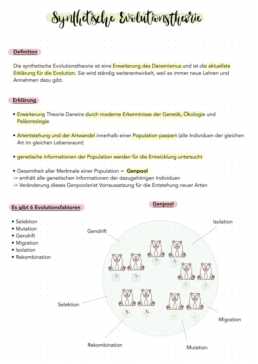 Evolution
$ Evolution
Beschäftigung mit allen Prozessen der Entstehung, Umwandlung und
Weiterentwicklung des Lebens auf der Erde, durch die 