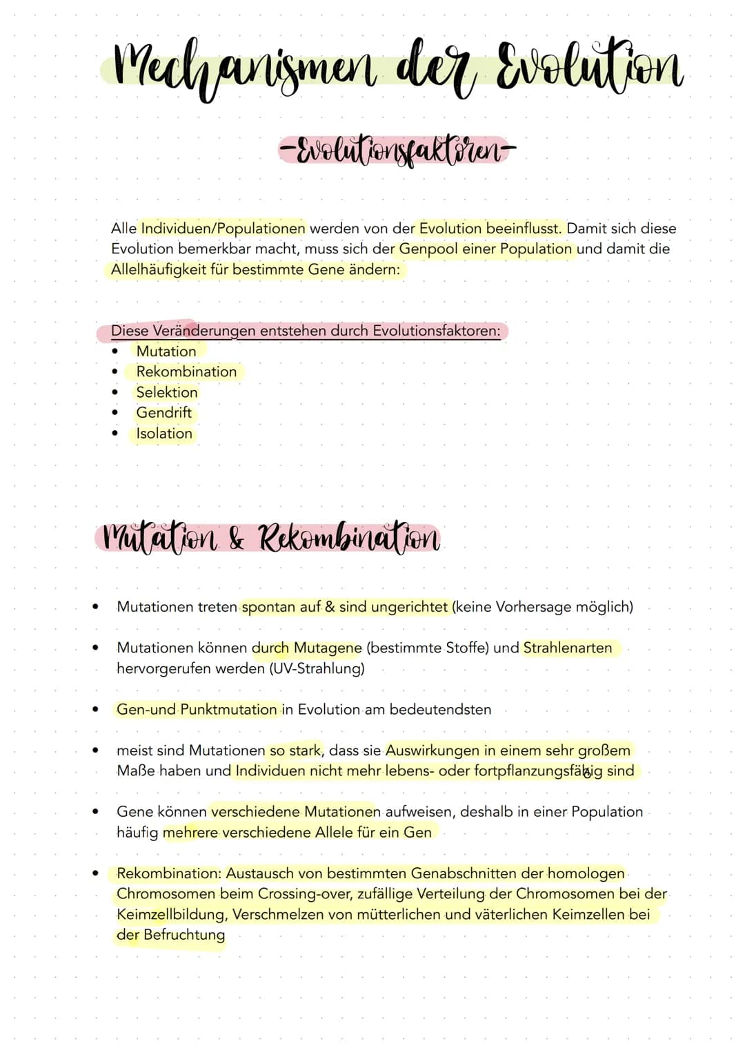 Evolution
$ Evolution
Beschäftigung mit allen Prozessen der Entstehung, Umwandlung und
Weiterentwicklung des Lebens auf der Erde, durch die 