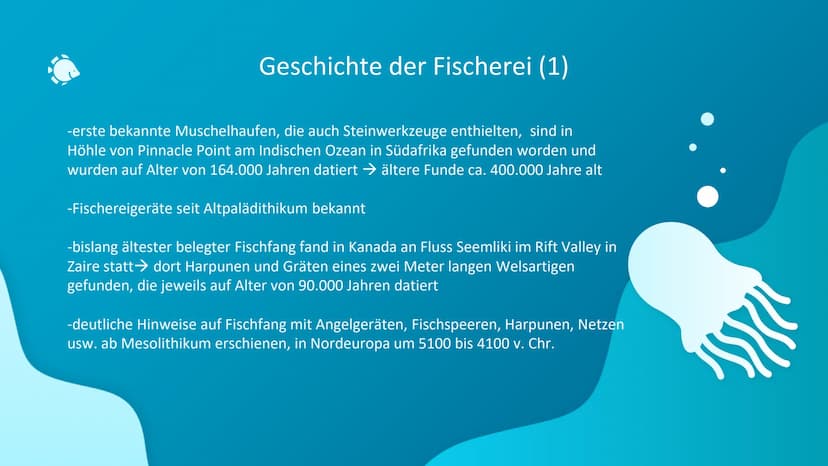 할
Fischfang im
Weltmeer Gliederung
-allgemeine Definition
-Geschichte der Fischerei
-Fischfang früher und heute
-Fangtechniken und - methode