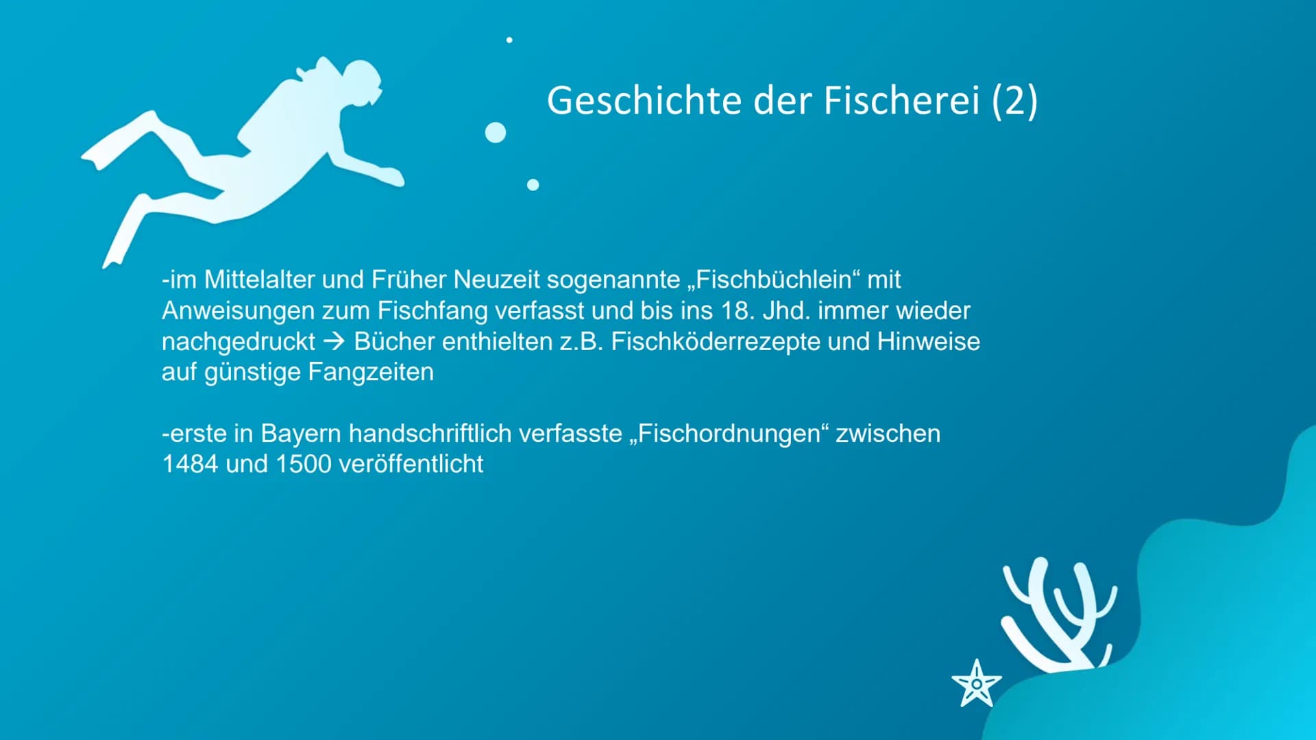 할
Fischfang im
Weltmeer Gliederung
-allgemeine Definition
-Geschichte der Fischerei
-Fischfang früher und heute
-Fangtechniken und - methode