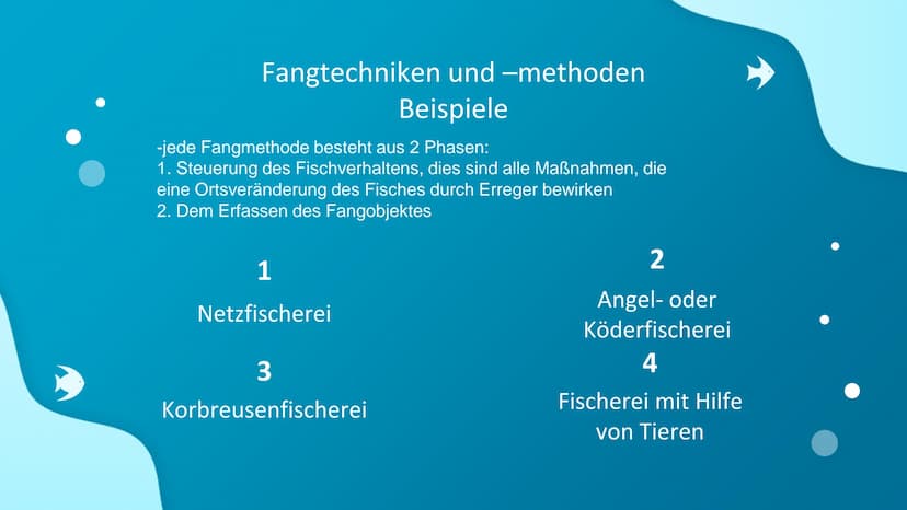 할
Fischfang im
Weltmeer Gliederung
-allgemeine Definition
-Geschichte der Fischerei
-Fischfang früher und heute
-Fangtechniken und - methode