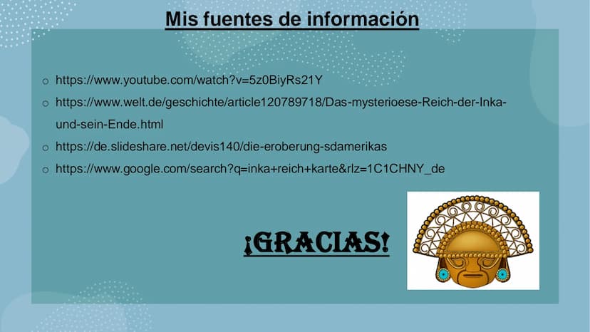 EL FINAL DEL IMPERIO INCA
Julia S.
DEPAVIENIYINIO AS
35
ooooo 5. La profecía
6. El final
4. El
comienzo de
la guerra
La estructura
1. El imp