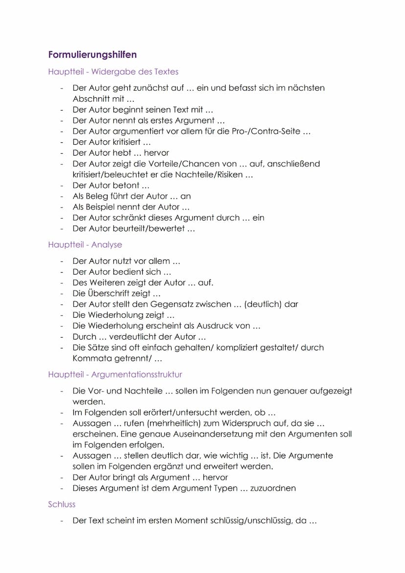 Vorarbeit
Textgebundene Erörterung schreiben
Text erfassen
1) Text aufmerksam lesen
II) Thesen herausarbeiten
III) Argumente herausarbeiten
