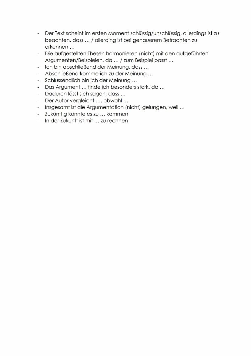 Vorarbeit
Textgebundene Erörterung schreiben
Text erfassen
1) Text aufmerksam lesen
II) Thesen herausarbeiten
III) Argumente herausarbeiten
