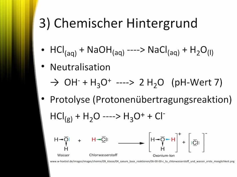 Titration
Schriftliche Ausarbeitung zur GFS: Titration 1) Einleitung
2) Durchführung
Inhaltsverzeichnis
2.1 Versuchsaufbau
2.2 Versuchsdurch