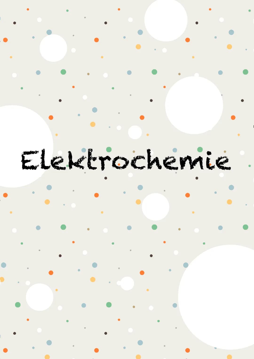 Elektrochemie 