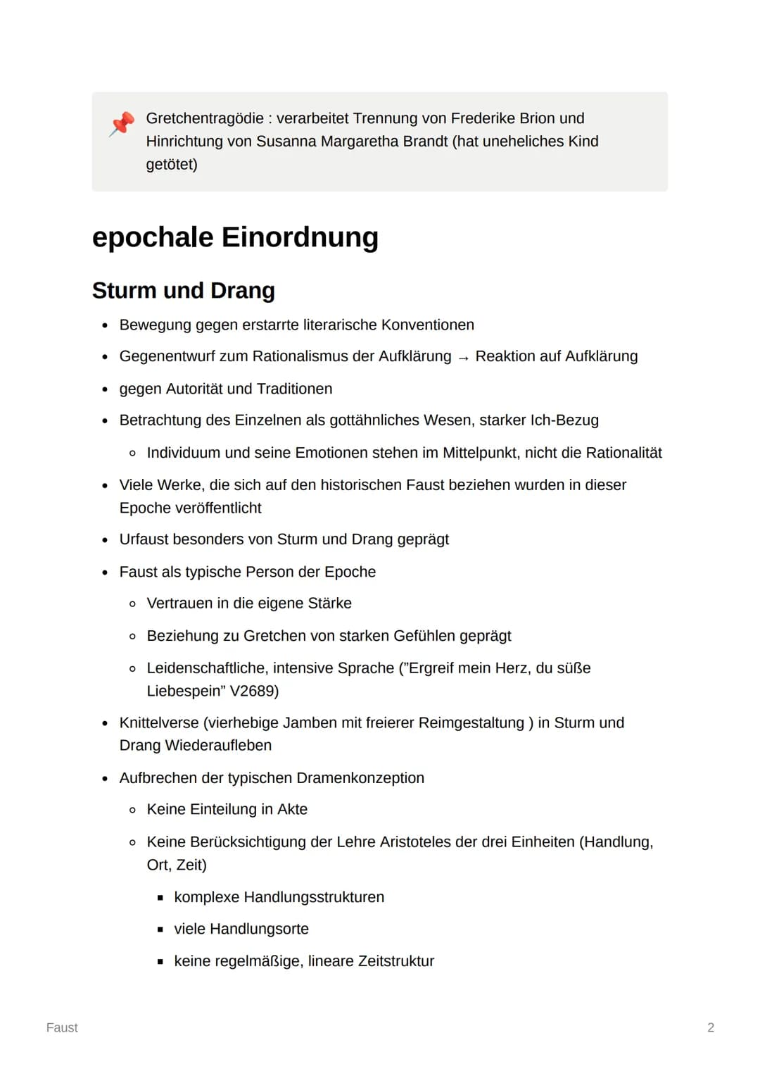 Faust
Faust
Goethe
• geboren am 28.8.1749 in Frankfurt in einer angesehenen bürgerlichen Familie
• beide Eltern gebildet und wohlhabend
• fi