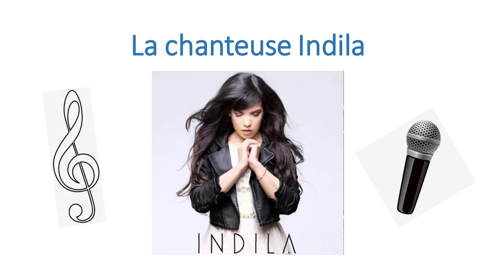 <h3 id="indilalachanteuse">Indila - La Chanteuse</h3>
<p>Indila, également connue sous le nom d'artiste Adila Sedraïa, est une chanteuse fra