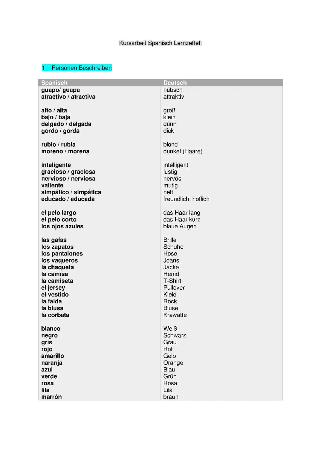 Aprende Ser y Estar: Vocabulario y Objetos en Español