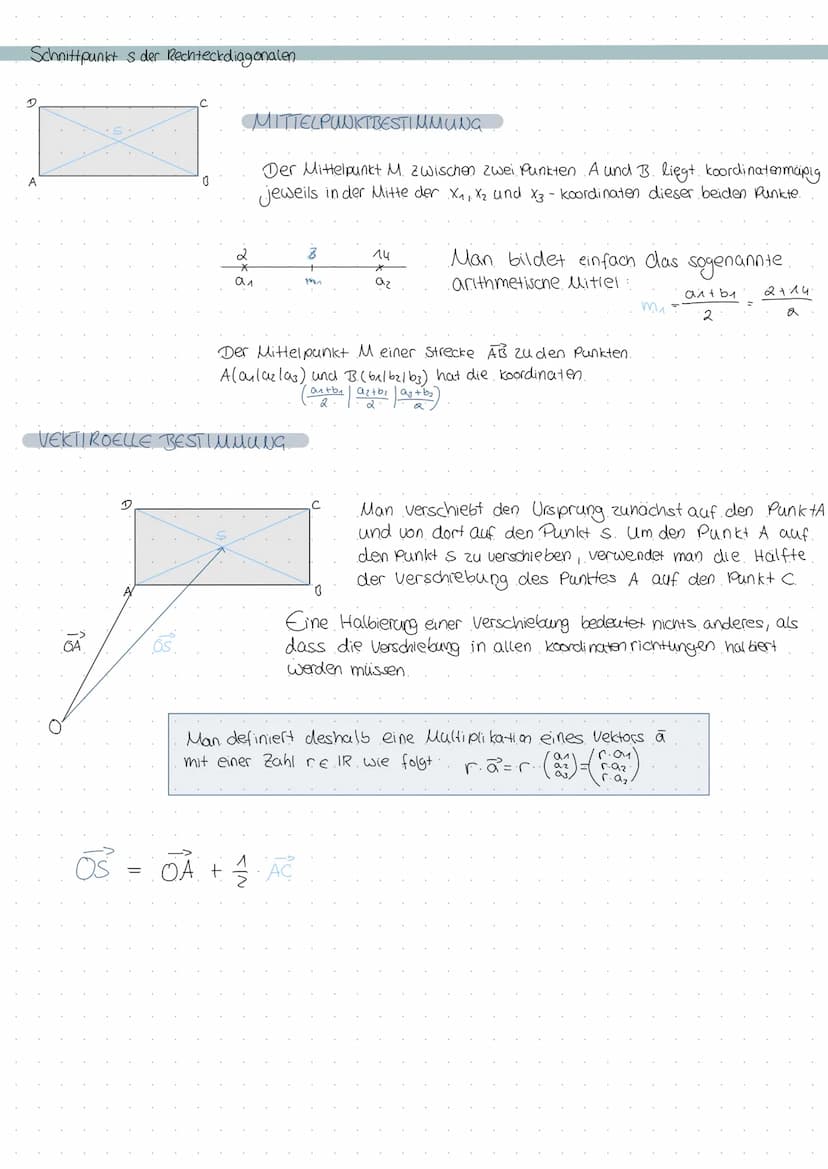 X₁
Punkte und Vektoren im Raum
Vektoren.
B(41513)
A(41212)
.B(21415).
ABSTANDSFORMEL IM RAUM
d (A₁B) = √ (b₁-0₁)² + (b₁- (₂)² + (63-A3)²²
Ei