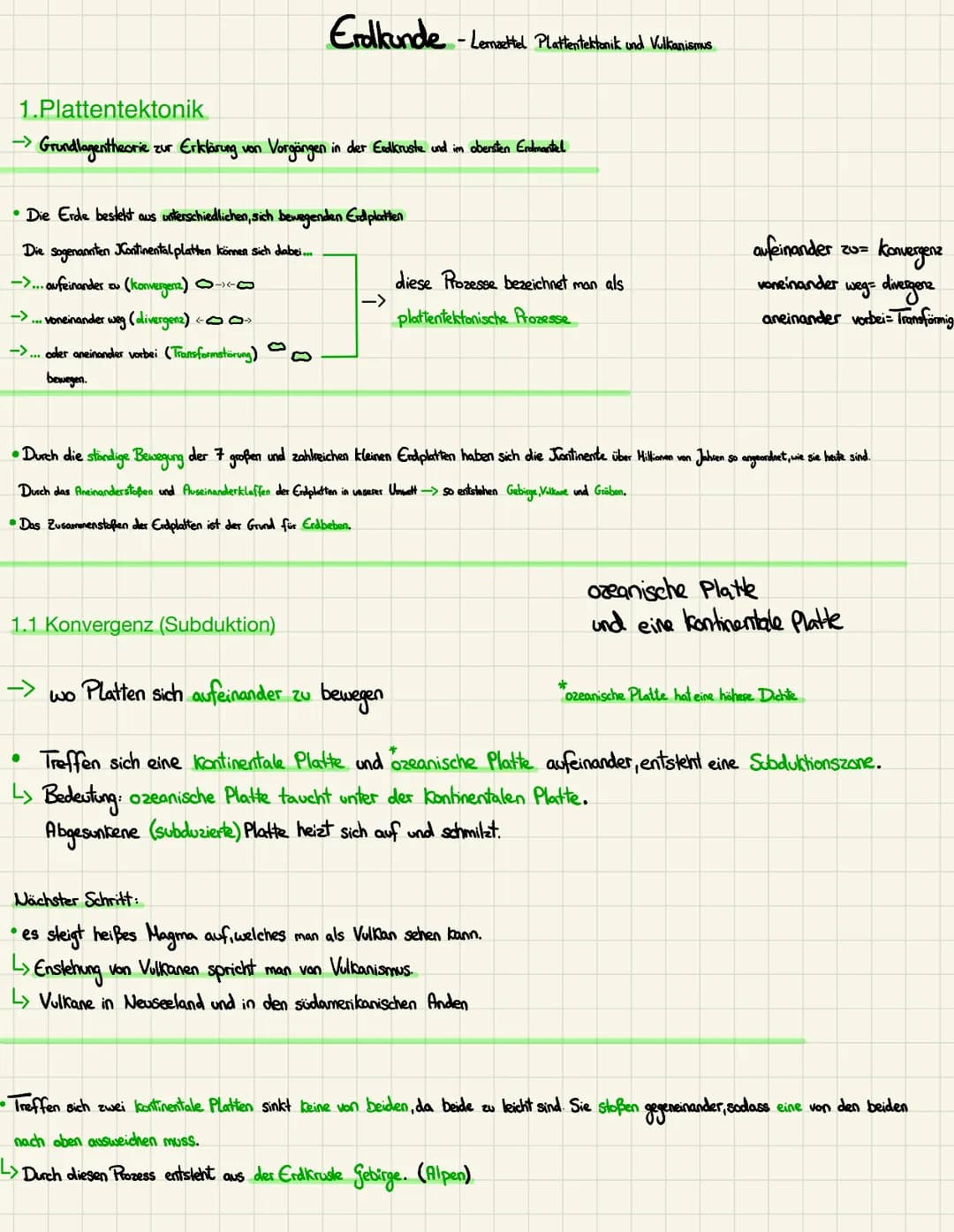 1.Plattentektonik
->
• Grundlagen theorie: zur Erklärung von Vorgängen in der Eodkruste und im obersten Erdmantel
• Die Erde besteht aus unt