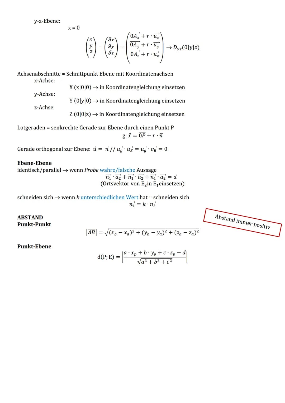 VEKTOREN
Vektoren aufstellen
Nullvektor
Einheitsvektor
Gegenvektor
Ortsvektor
orthogonale Vektoren
Betrag
Rechenoperatoren
Addition:
Subtrak