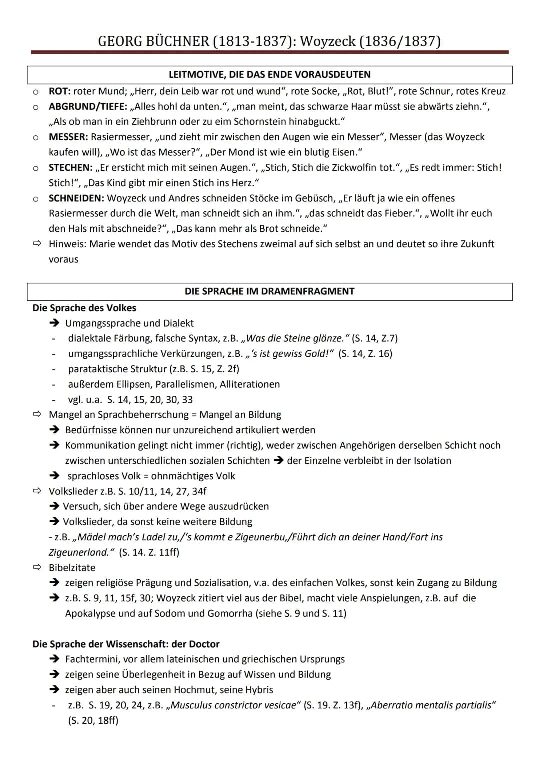 O O O O O
GEORG BÜCHNER (1813-1837): Woyzeck (1836/1837)
O
30 Jahre alt (siehe S. 31)
o groß gewachsen, schlaksige Figur
Infanterist beim Mi