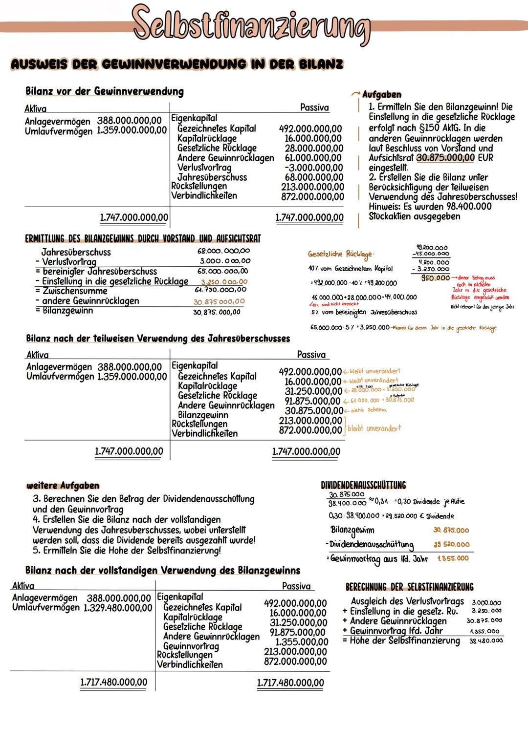 # Selbstfinanzierung

BEGRIFF UND ARTEN DER SELBSTFINANZIERUNG

- Selbstfinanzierung ist die Bereitstellung von Finanzmitteln aus
dem Gewinn