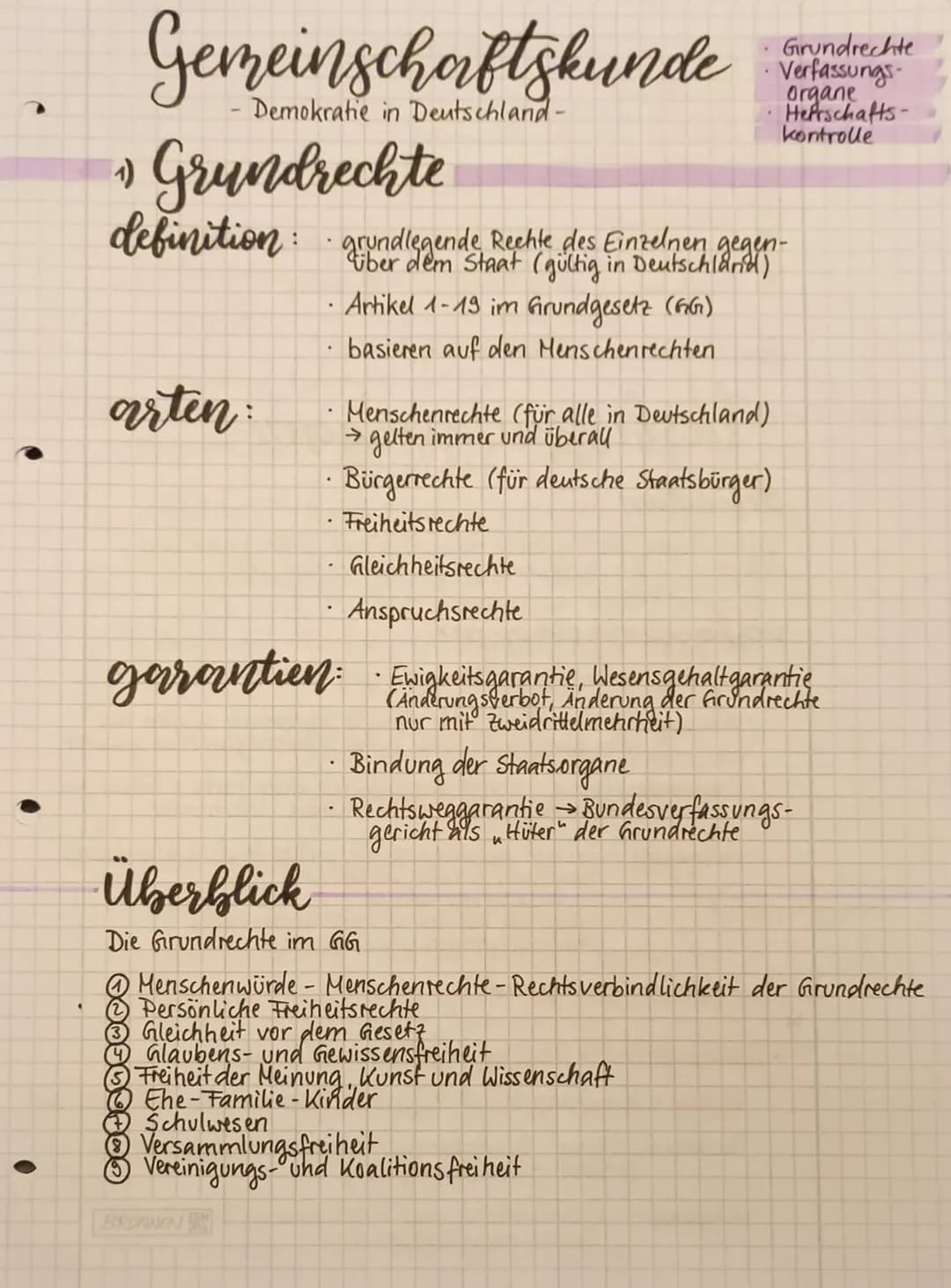 Brief Post- und Fernmeldegeheimnis
Freizügigkeit
(4) Berufsfreiheit
13 Unverletzlichkeit der Wohnung
Eigentum - Erbrecht-Enteignung
Vergesel