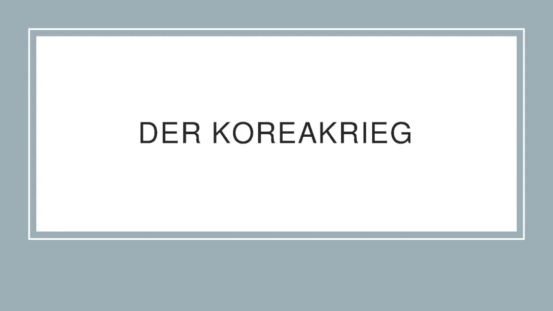  Koreakrieg 