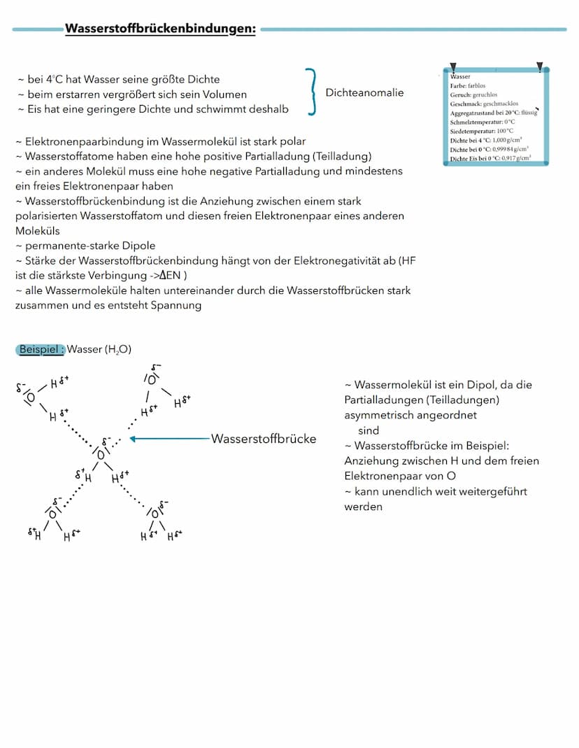 ZWISCHENMOLEKULARE KRÄFTE
Zwischenmolekulare Kräfte (=intermolekulare Kräfte) sind die Wechselwirkungen zwischen
Molekülen, die für die Anzi