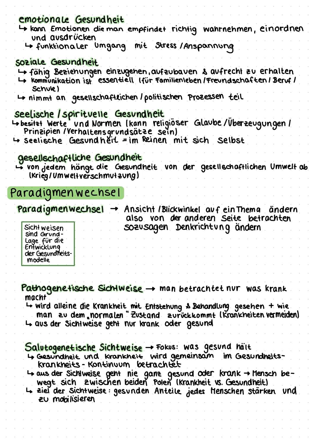Gesundheit
WHO Gesundheitsdefinition
Gesundheit ist ein Zustand des vollständigen körperlichen, gei-
stigen und sozialen Wohlergehens und ni