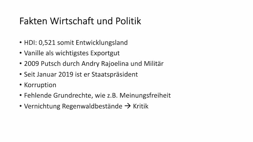Handout: Präsentation Madagaskar
Geographische Lage
➤ Viertgrößte Insel weltweit
► Liegt an Ostküste Südafrikas im Indischen Ozean
➤ Über 58