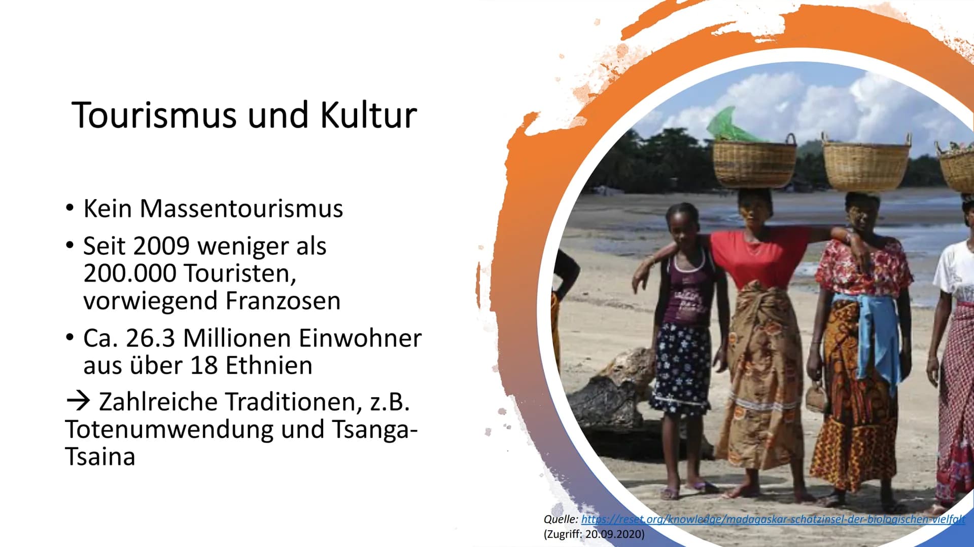 Handout: Präsentation Madagaskar
Geographische Lage
➤ Viertgrößte Insel weltweit
► Liegt an Ostküste Südafrikas im Indischen Ozean
➤ Über 58