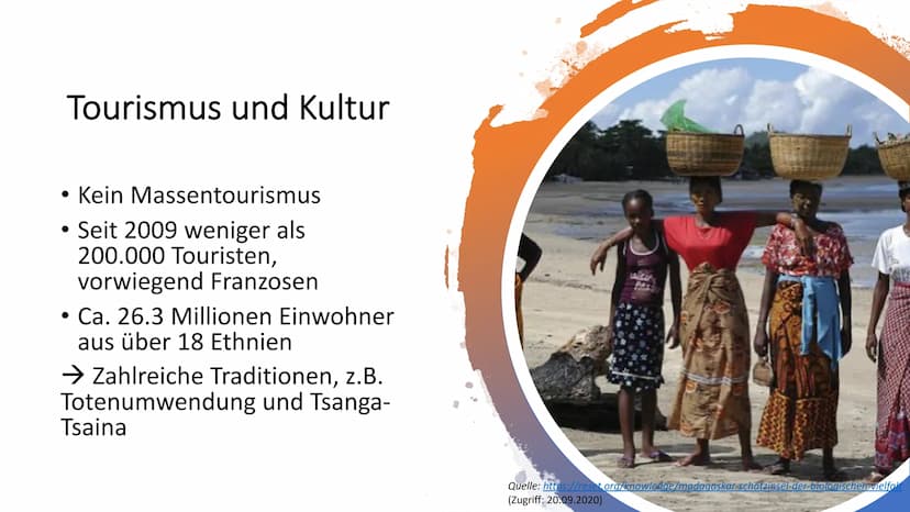 Handout: Präsentation Madagaskar
Geographische Lage
➤ Viertgrößte Insel weltweit
► Liegt an Ostküste Südafrikas im Indischen Ozean
➤ Über 58