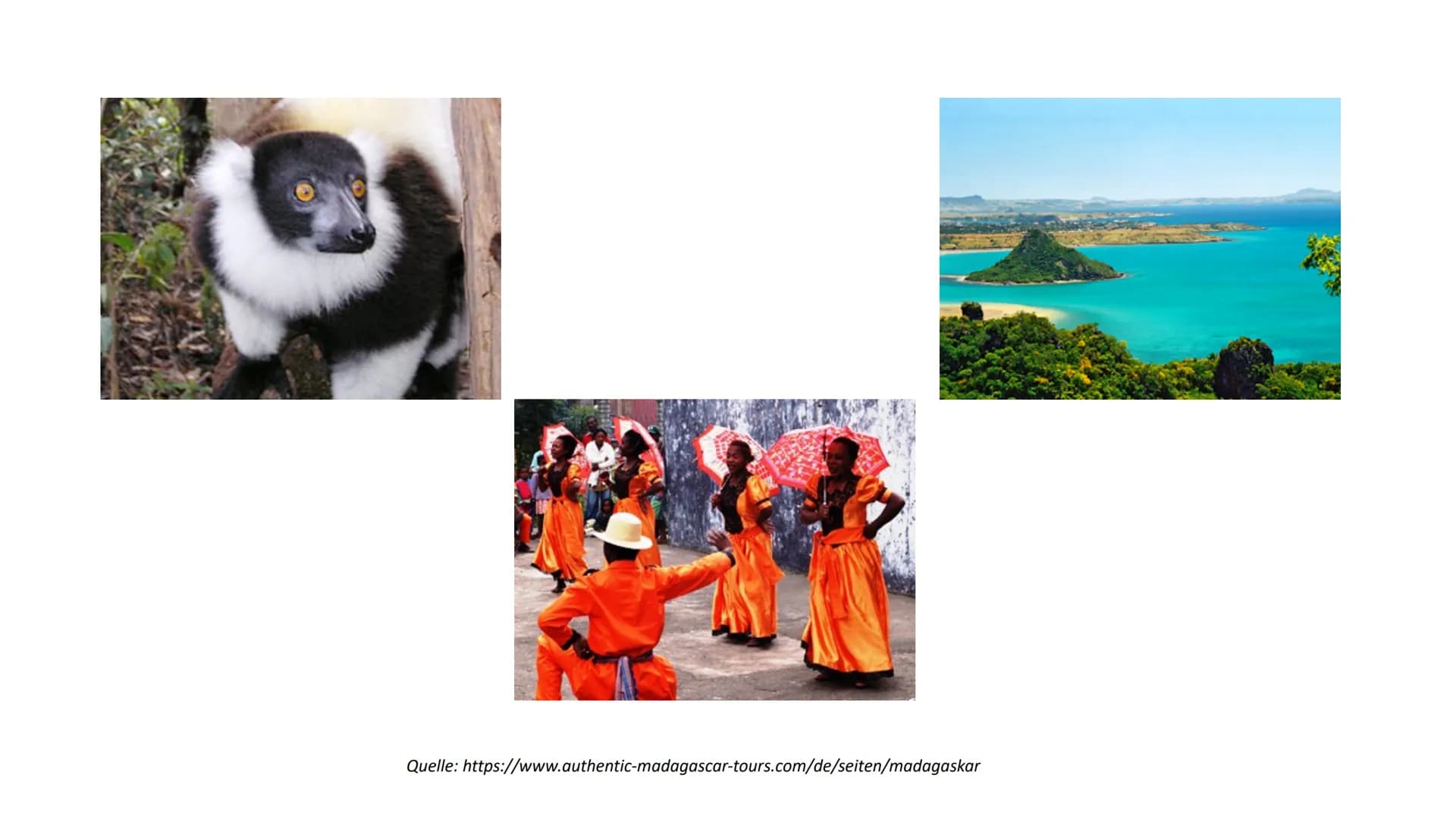 Handout: Präsentation Madagaskar
Geographische Lage
➤ Viertgrößte Insel weltweit
► Liegt an Ostküste Südafrikas im Indischen Ozean
➤ Über 58