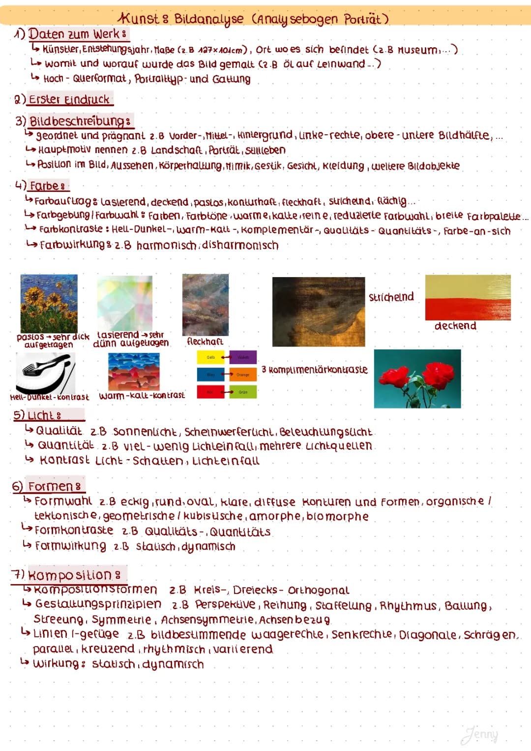 Bildanalyse Kunst