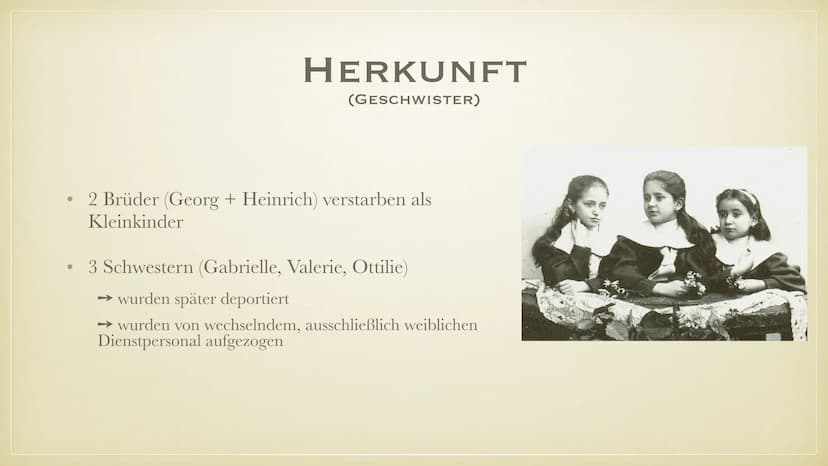 FRANZ KAFKA
BIOGRAFIE
FRIEDERIKE & SARA •
• Herkunft
●
Generelles
• Leben
●
●
●
●
Kindheit, Jugend, Ausbildung
Berufsleben
Krankheit und Tod