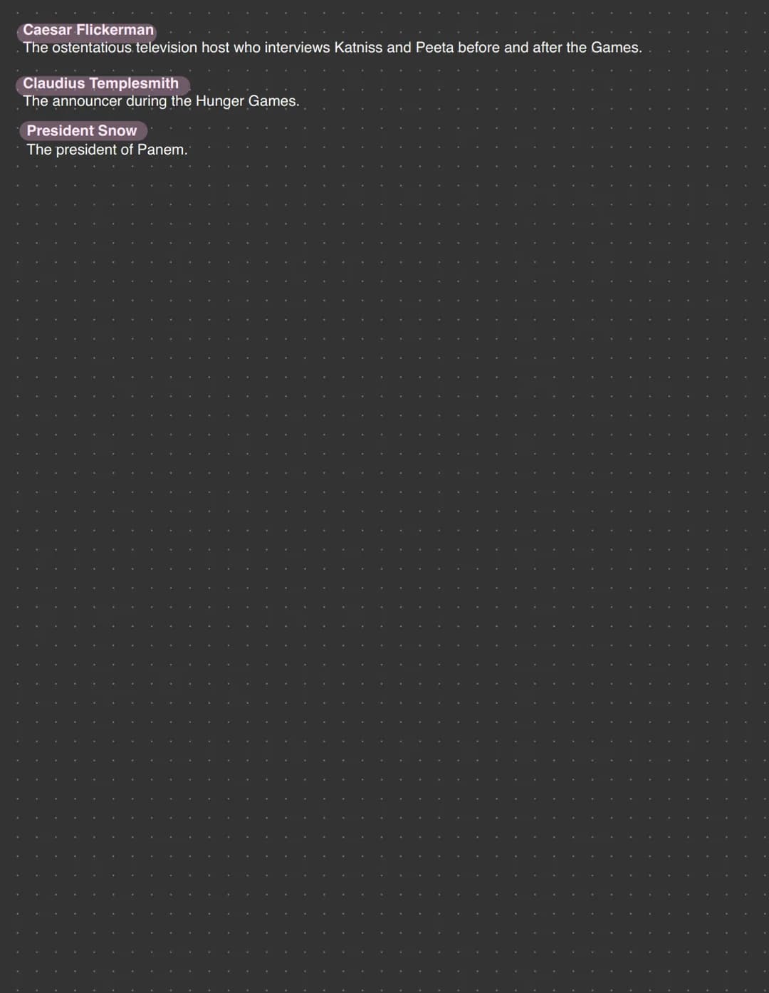 What happens in The Hunger Games? - A reading log
What happens in the novel? The reading log will help you to keep track of the events.
Task