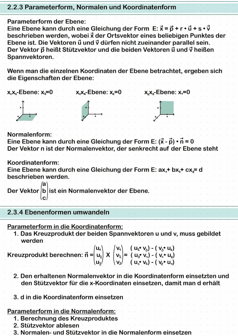 2.1.1 Punkte im Raum
Punkte im Raum werden in ein 3-Dimensionales
Koordinatensystem eingezeichnet. Die drei Ach-
sen werden X₁, X₂ und x3 be