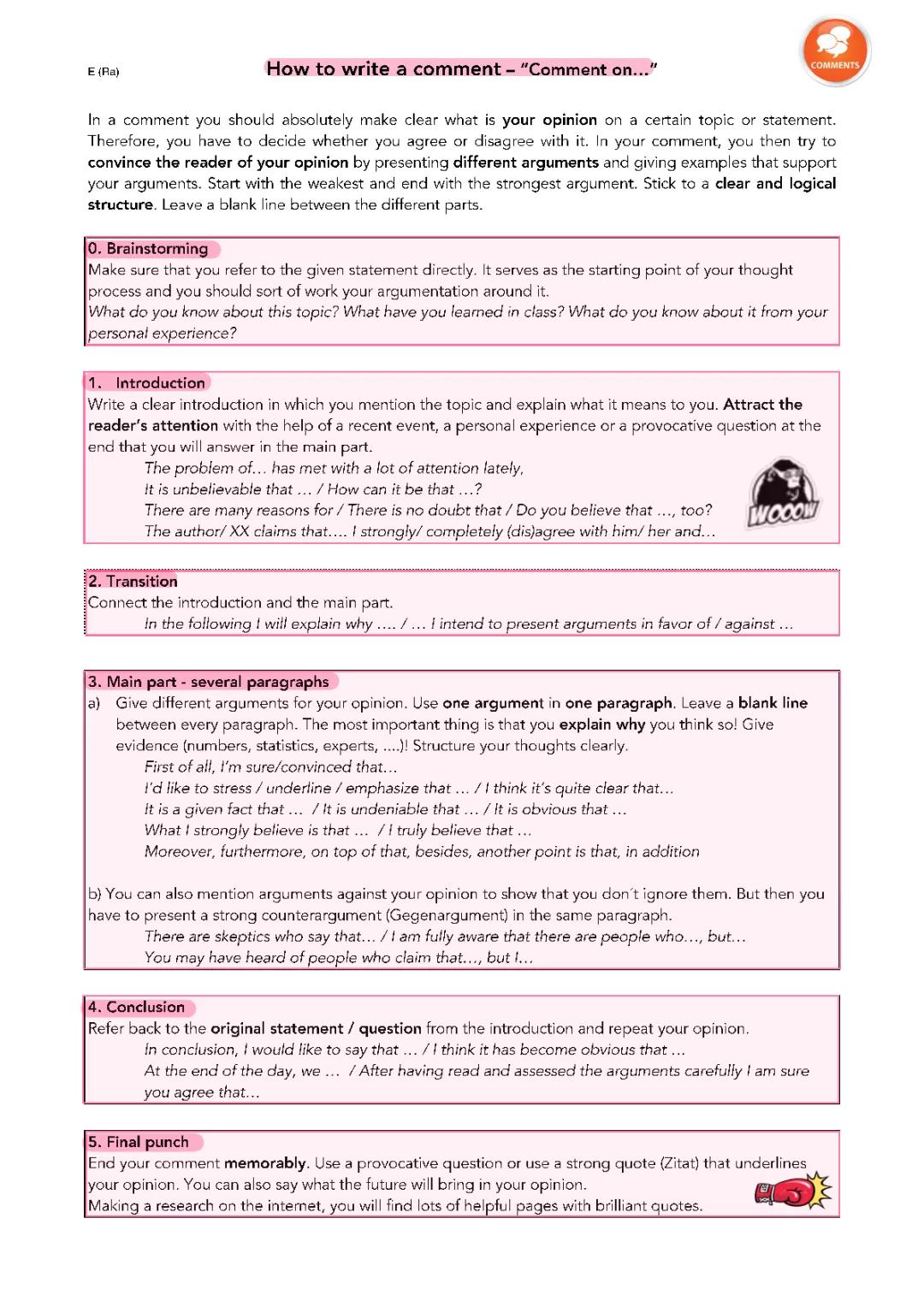 How to Write Comments in English: Examples and Tips for You