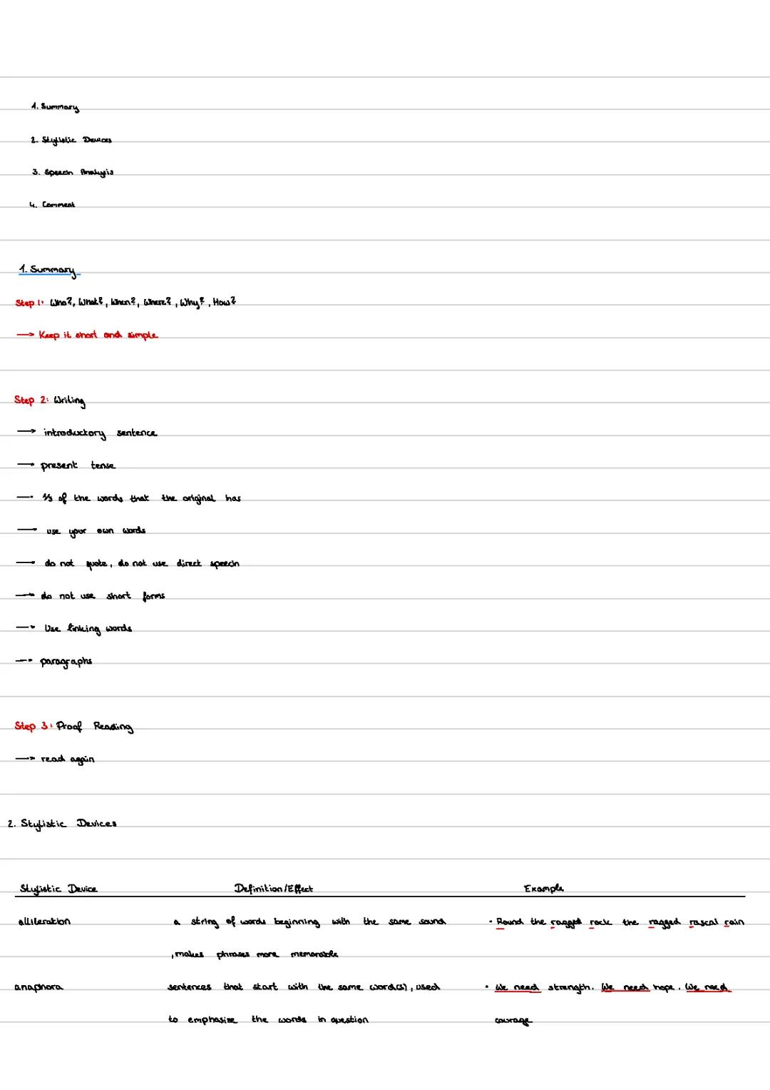 political speech —>summary —>stylistic devices —>speech analysis —>how to quote correctly —>comment
