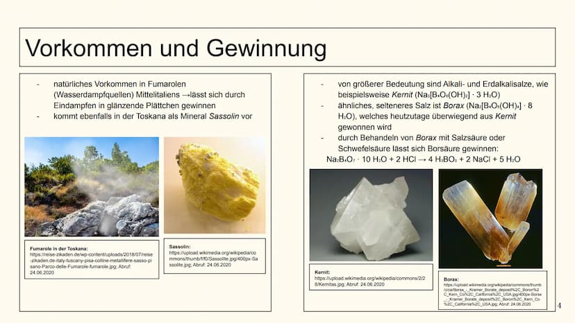 Guridh Güther (11/2), 26.06.2020
Borsäure (H3BO3)
Allgemeine Daten
Trivialname: Borsäure, Orthoborsäure
Namensdeutung: einfachste Sauerstoff